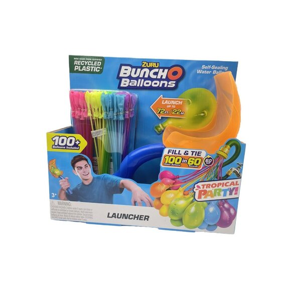 ZURU Bunch O Balloons 100 Water Balloons With Launcher New - Picture 4 of 6